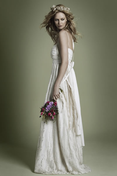 lace wedding dresses uk. Their 1970s style lace dress